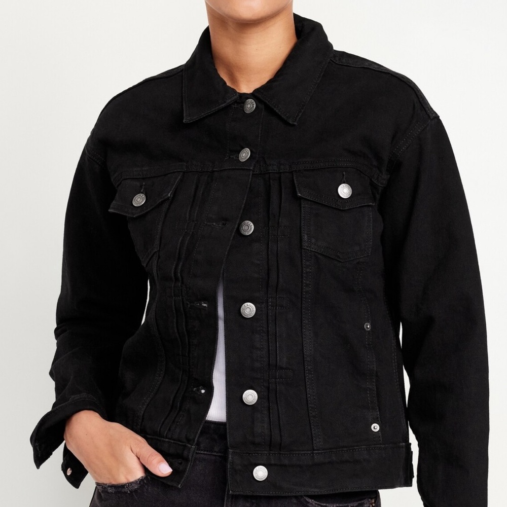 NWT Old Navy Classic Black Denim Jacket